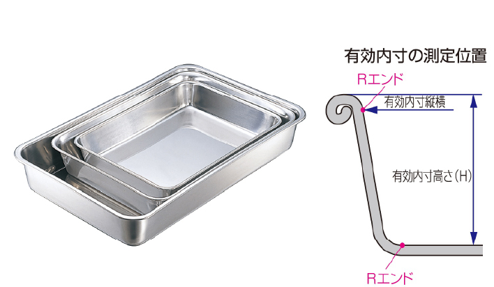 店舗 ステンレスバット 株 日本メタルワークス ＩＫＤ １８−８ ストッパー付給食バット 運搬型穴明 S02200006001 1枚 