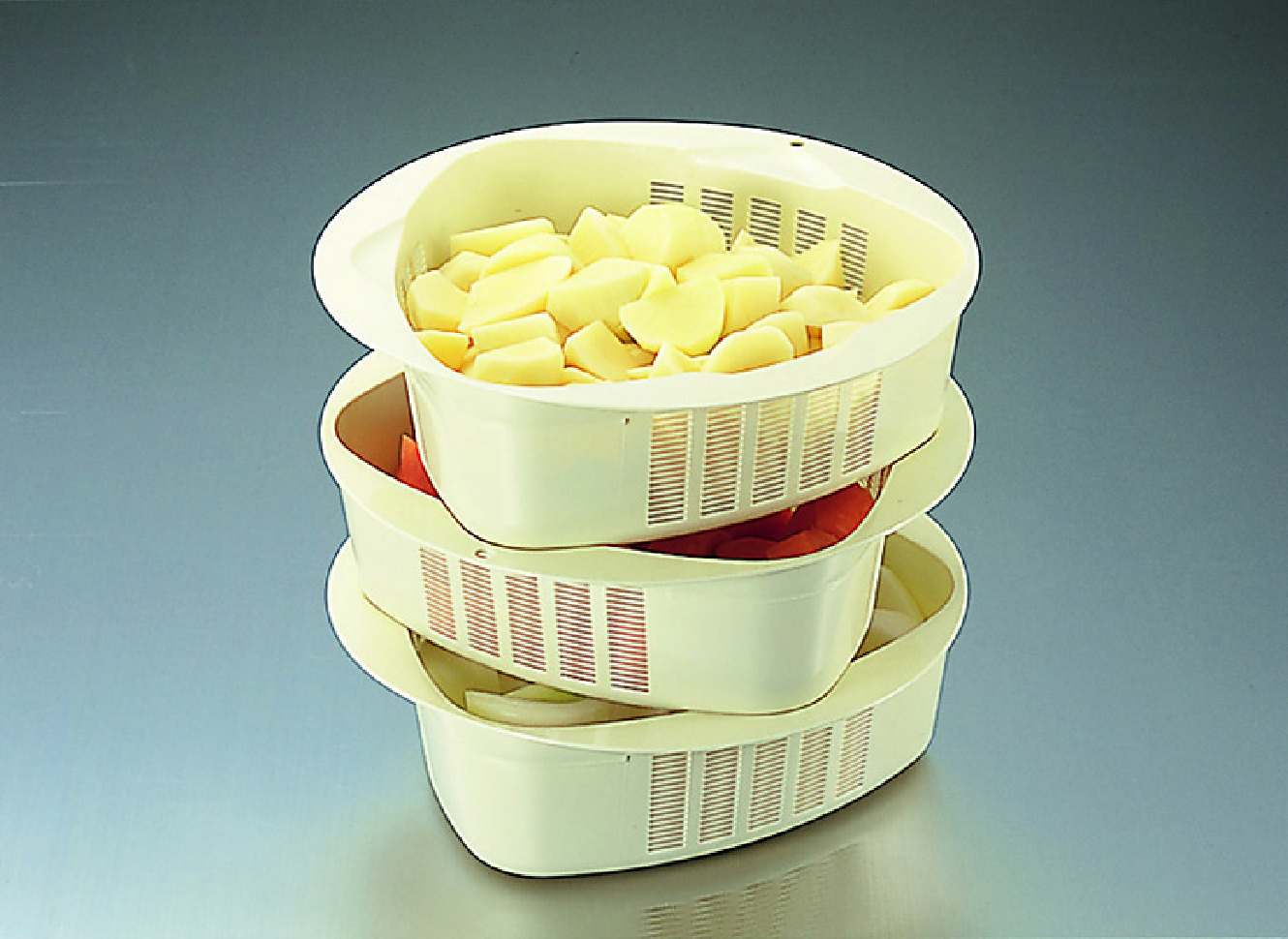 スタッキング＆ネスティングトライアングルトライシリーズ(ザル＆ボール)