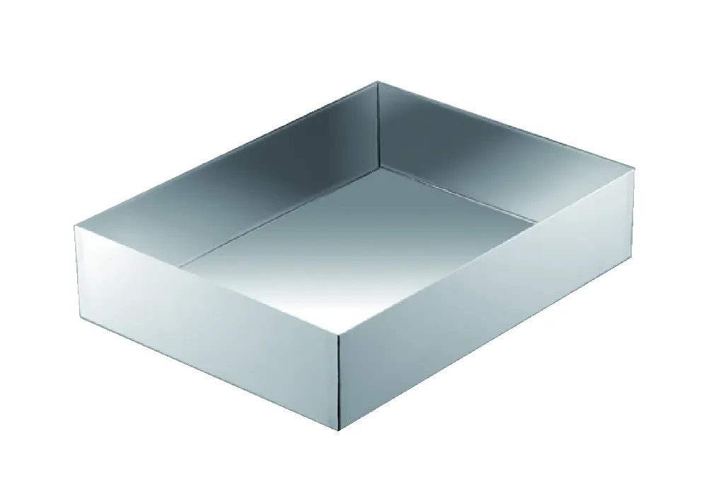 ステンレスシンプル角容器